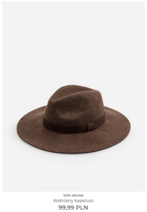 Wełniany kapelusz Reserved