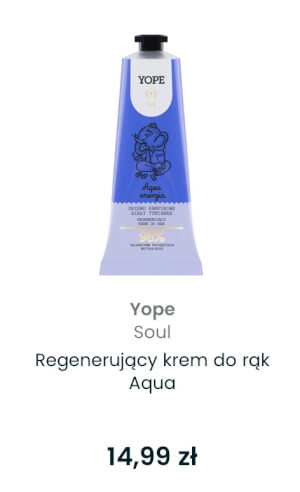 Regenerujący krem do rąk Aqua, YOPE