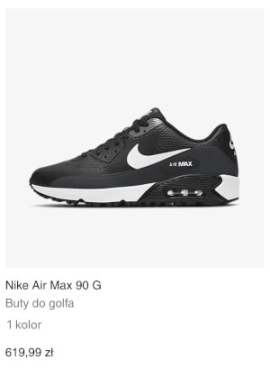 Nike Air Max 90 G Buty do golfa męskie