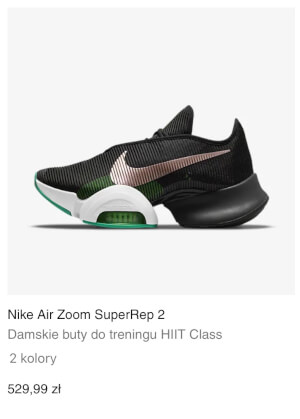 Nike Air Zoom SuperRep 2 Damskie buty do treningu HIIT Class