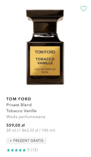 Tom Ford Private Blend Tobacco Vanille Woda perfumowana