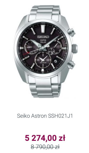 Zegarek męski Seiko Astron SSH021J1