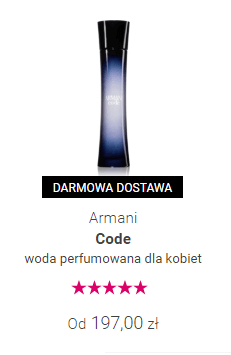 Armani Code damskie