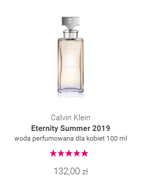 Calvin Klein Eternity Summer 2019 w Notino