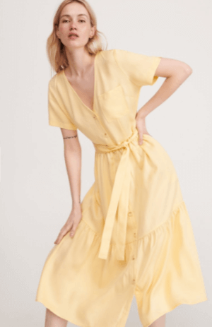 żółta sukienka Reserved