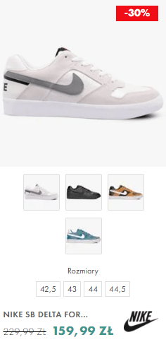Biało szare buty Nike