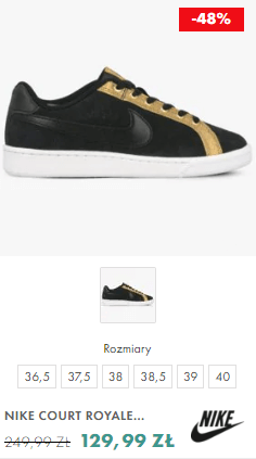 Czarne buty Nike