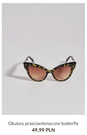okulary przeciwsłoneczne Butterfly w mohito