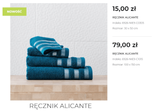 ręczniki basic w home and you