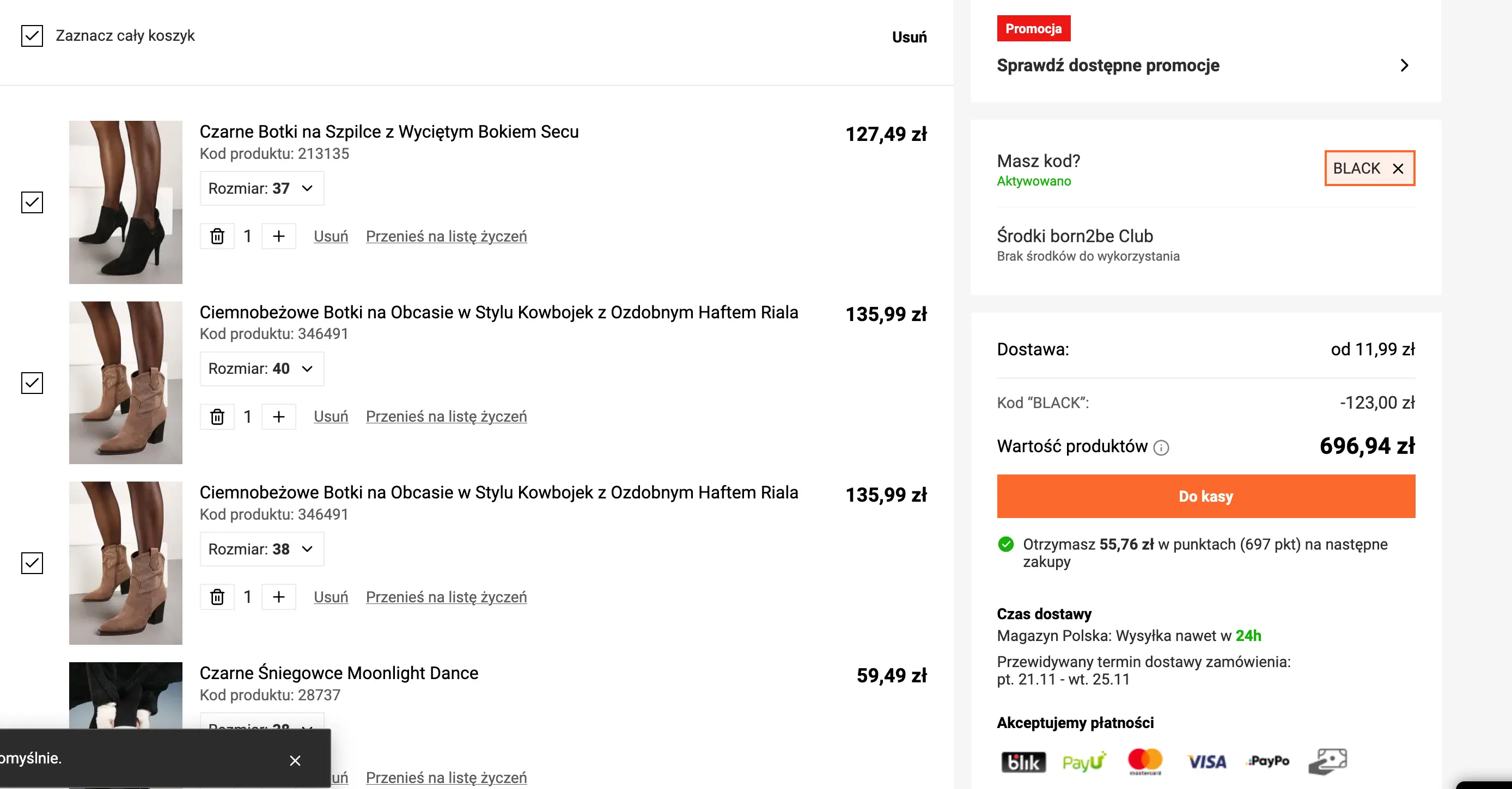 kod rabatowy born2be