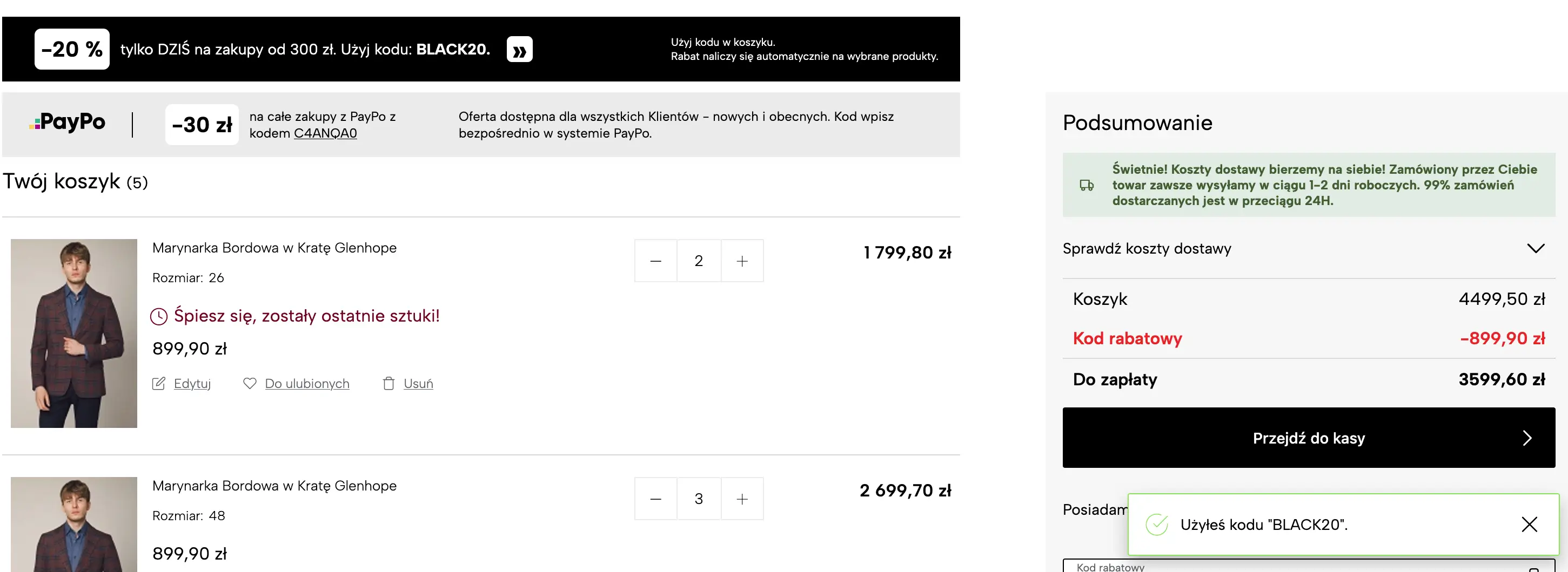 kod rabatowy lancerto