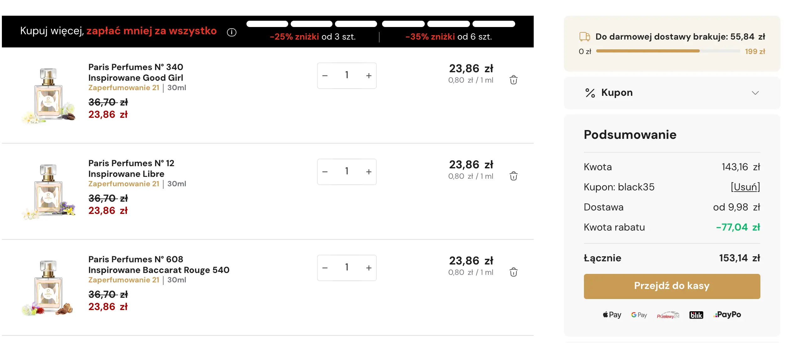 paryskie perfumy kod rabatowy