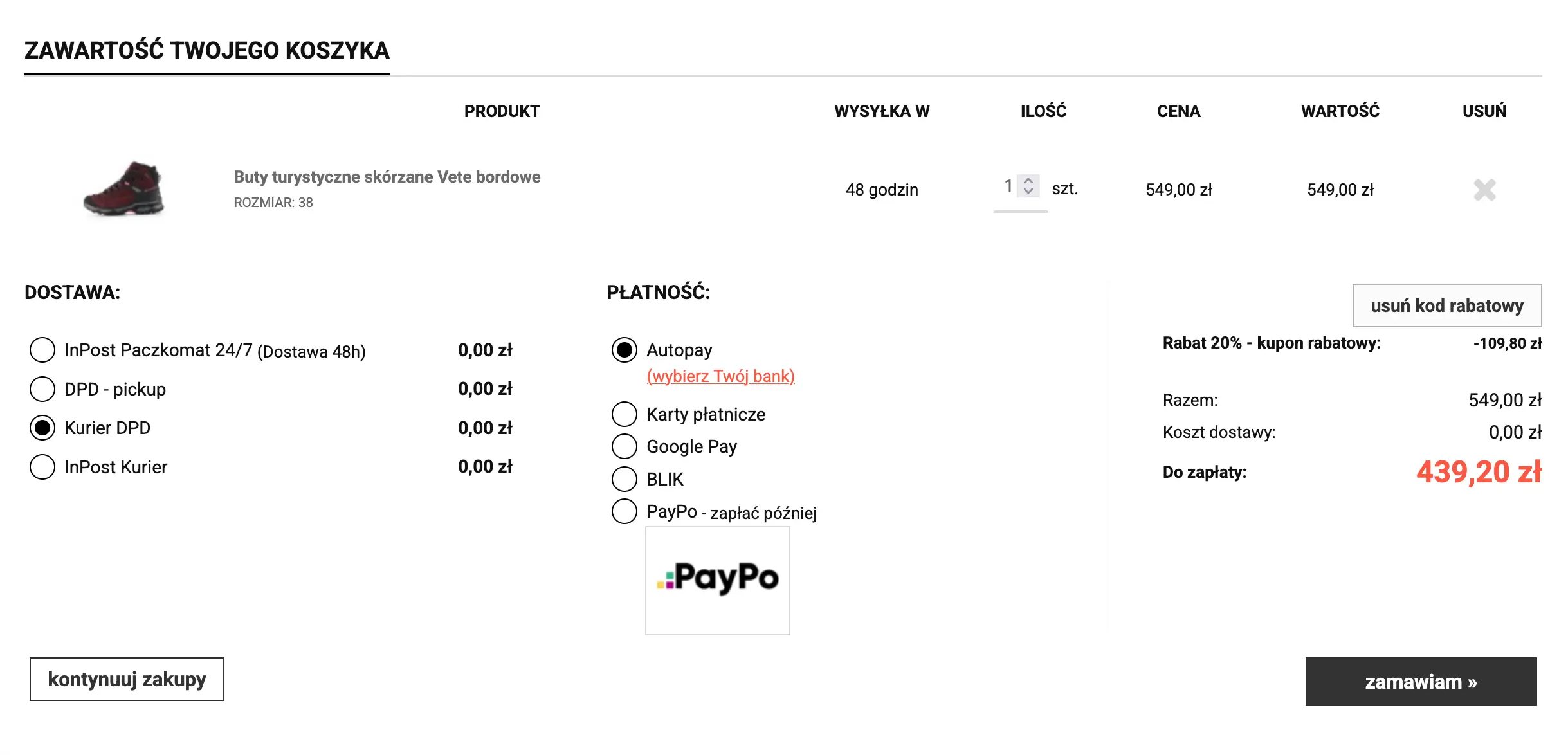 kod rabatowy alpine pro