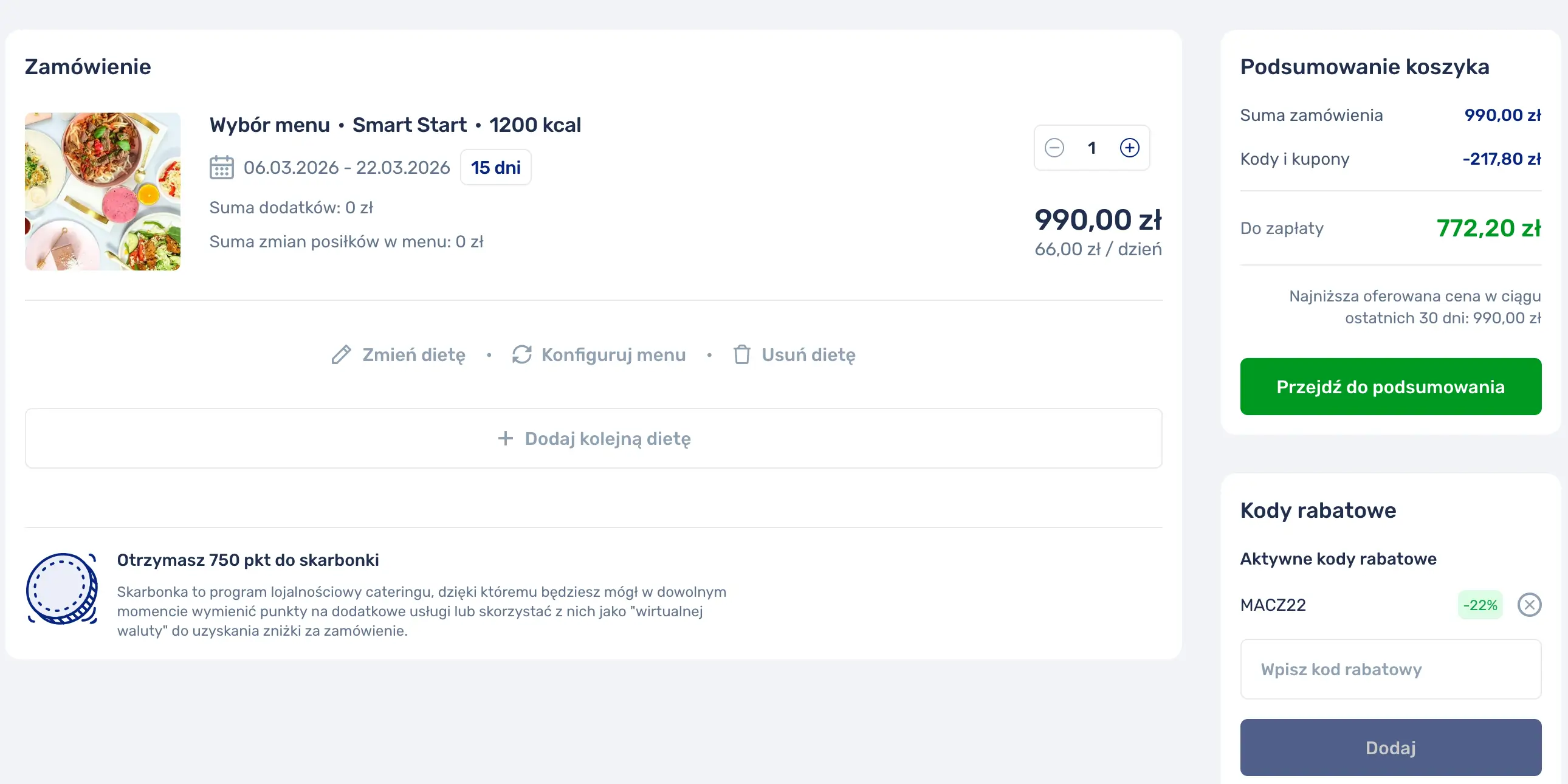 kod rabatowy  Maczfit w Dietly