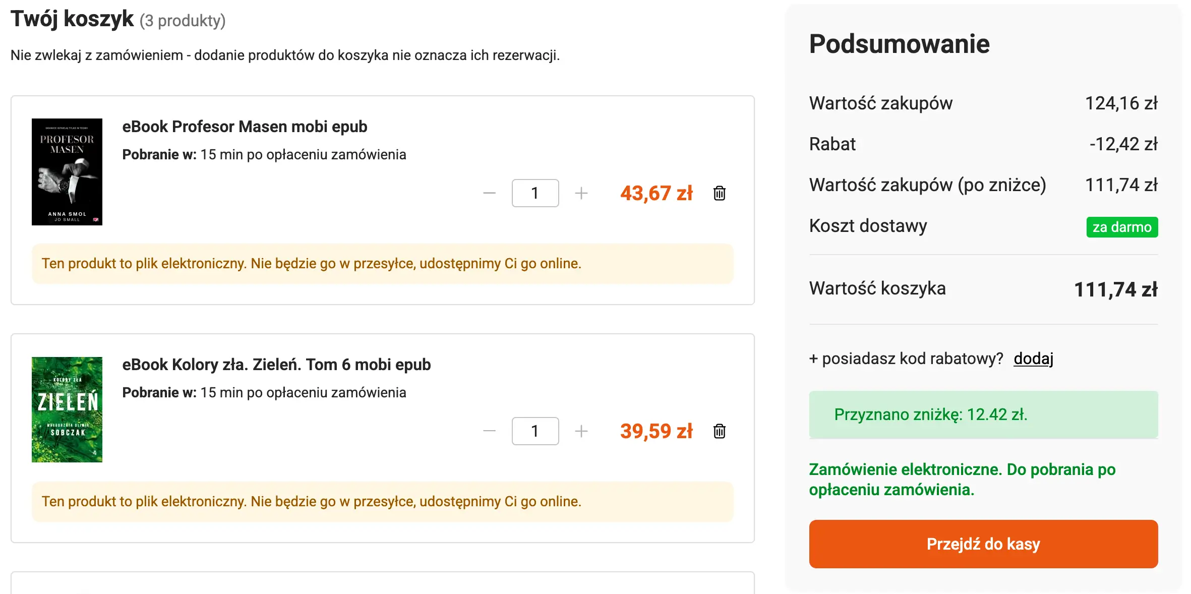 kod rabatowy tania książka