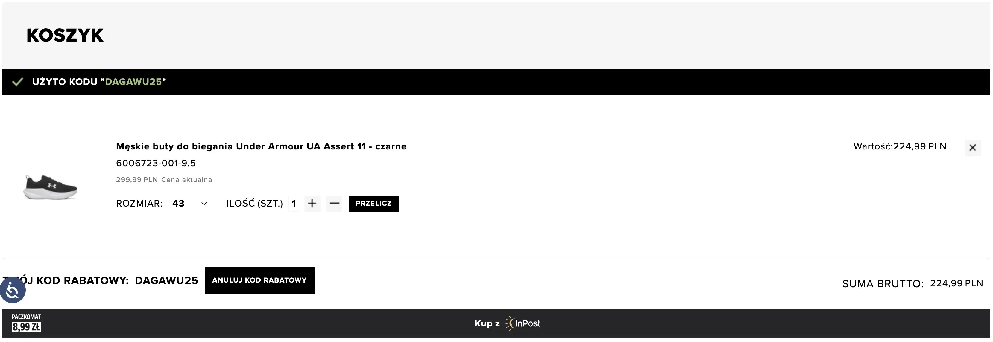 zamówienie z kodem sport style story