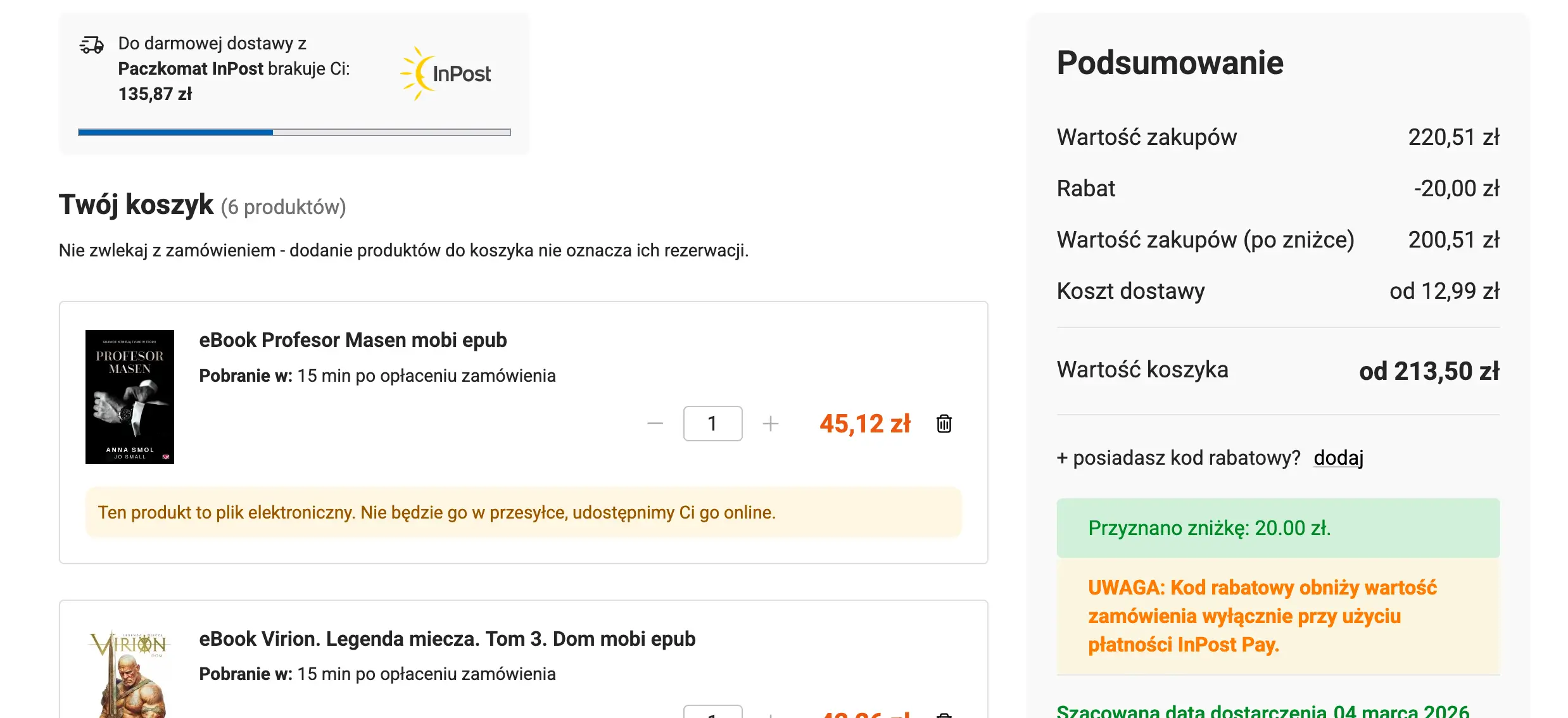 kod rabatowy tania ksiażka