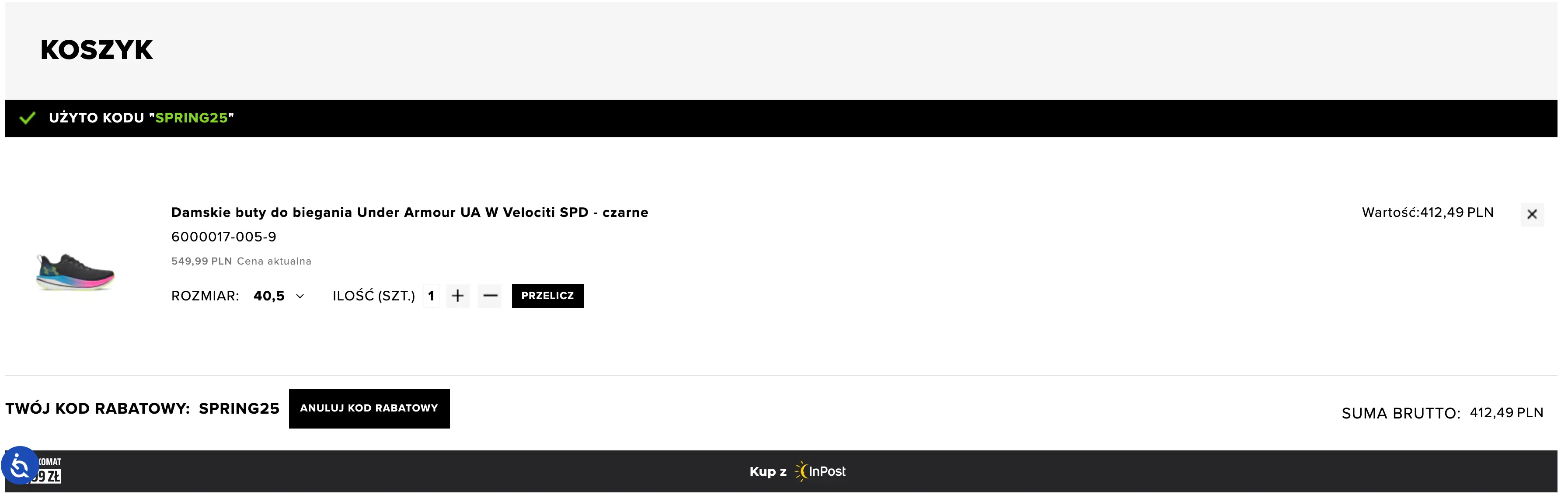 Zamówienie z kodem Sport Style Story
