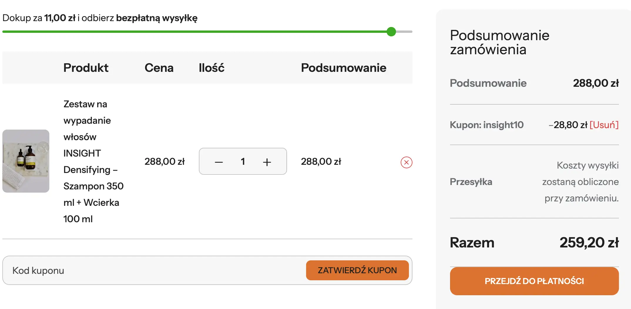 kod rabatowy insight