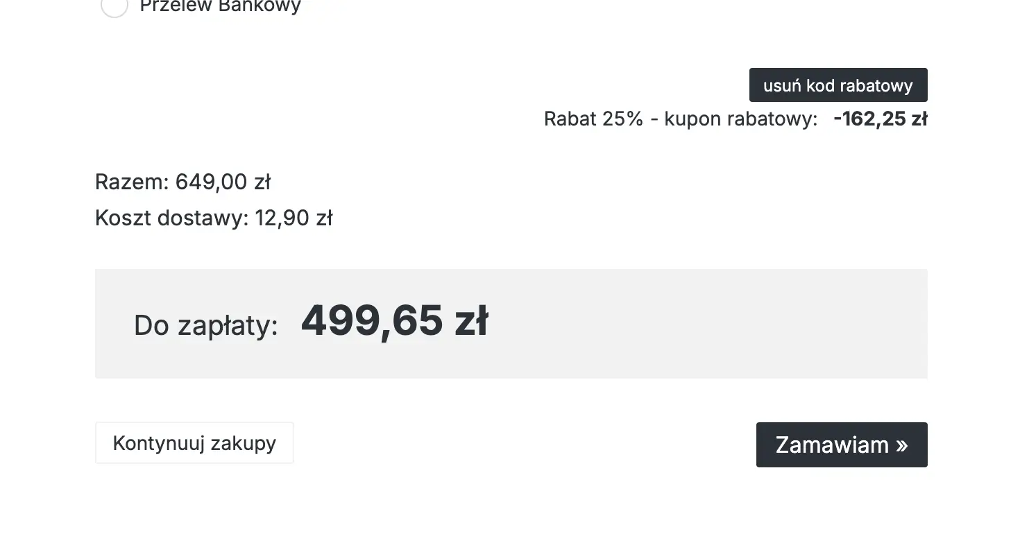 kod rabatowy olsen