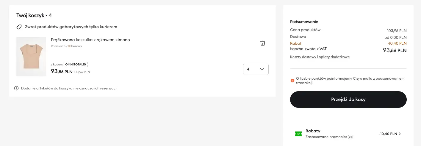 Kod rabatowy sinsay zamówienie