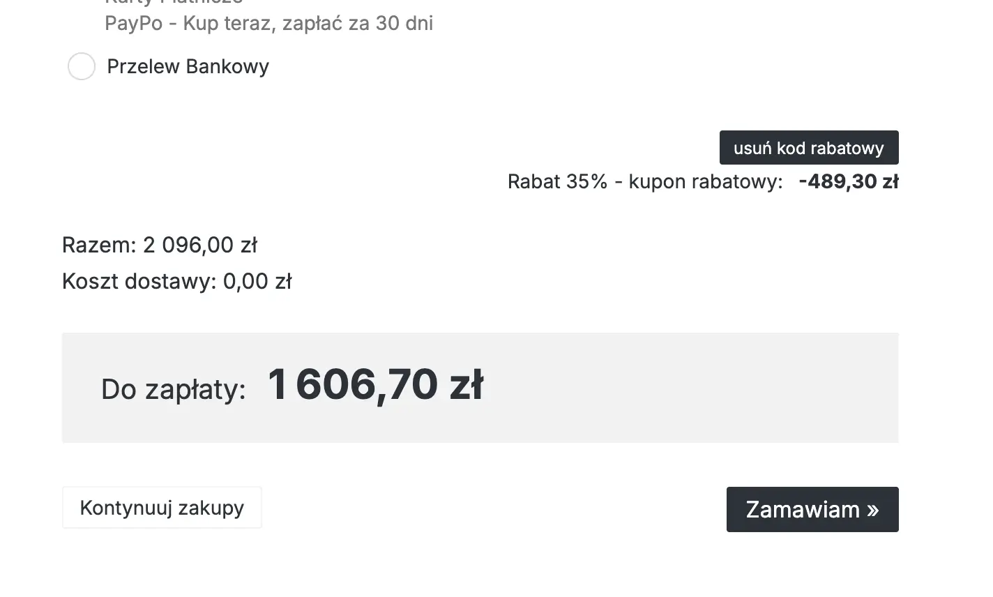 kod rabatowy olsen