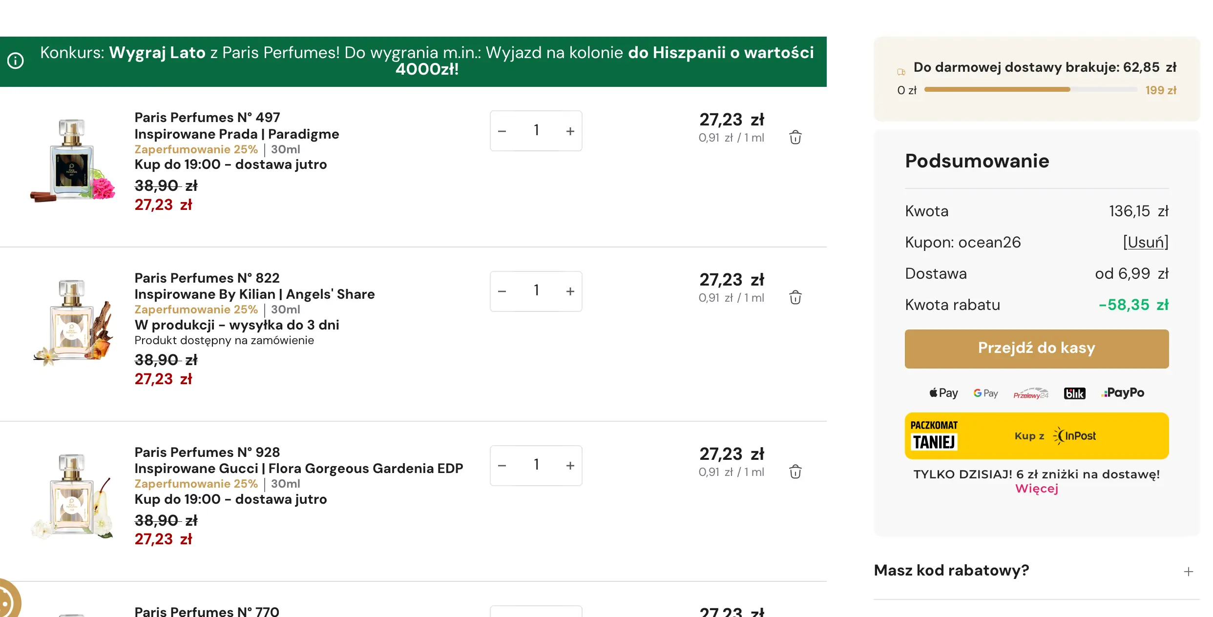 kod rabatowy paryskie perfumy